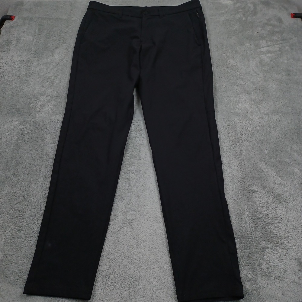 Lululemon Pants Mens 36 Black Commission Slim Fit Pockets Preppy Casual